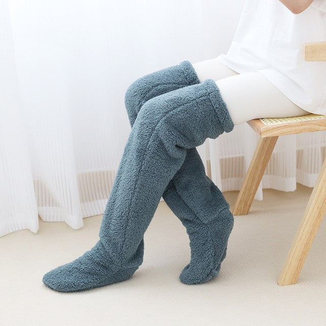 Warme winter pluche lange sokken