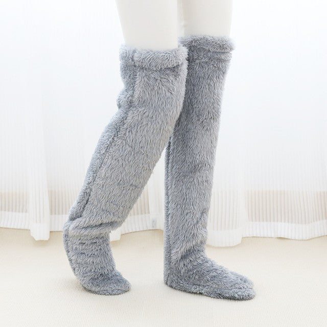 Warme winter pluche lange sokken