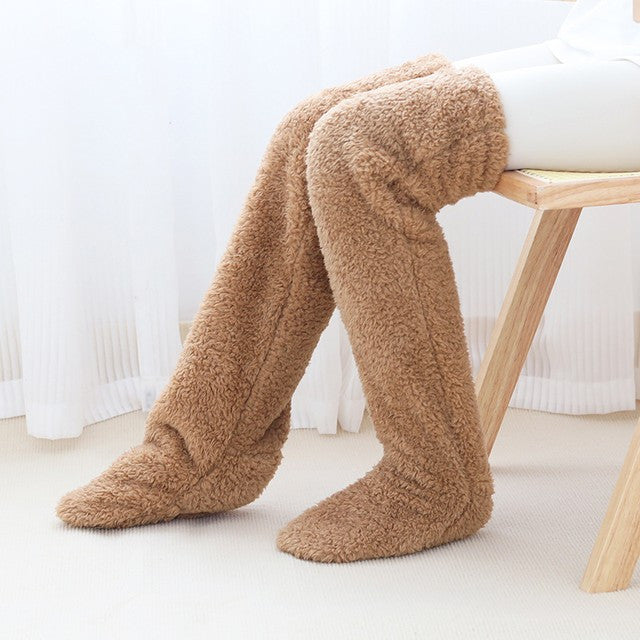 Warme winter pluche lange sokken