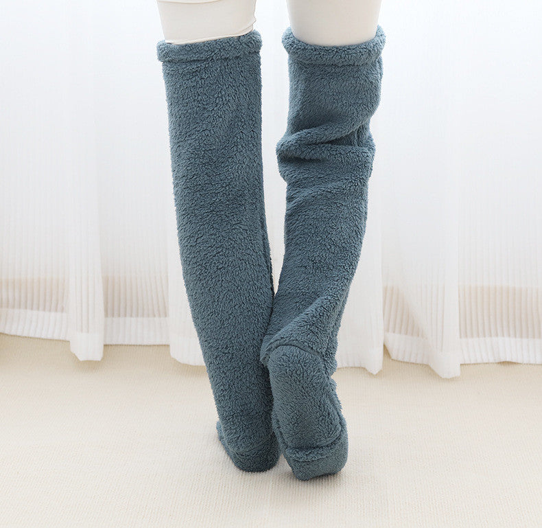 Warme winter pluche lange sokken