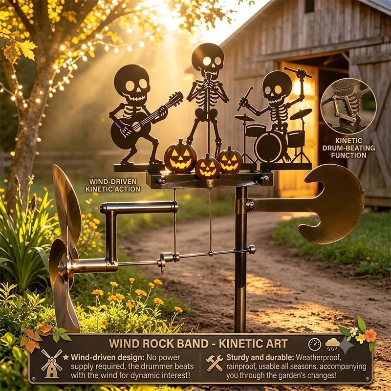 Hudson & Jurgen – Handmade Kinetic Skeleton Wind Spinner