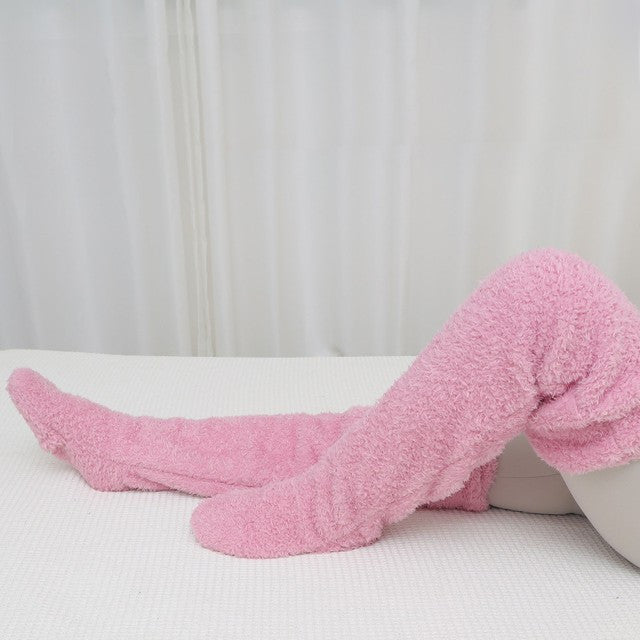 Warme winter pluche lange sokken