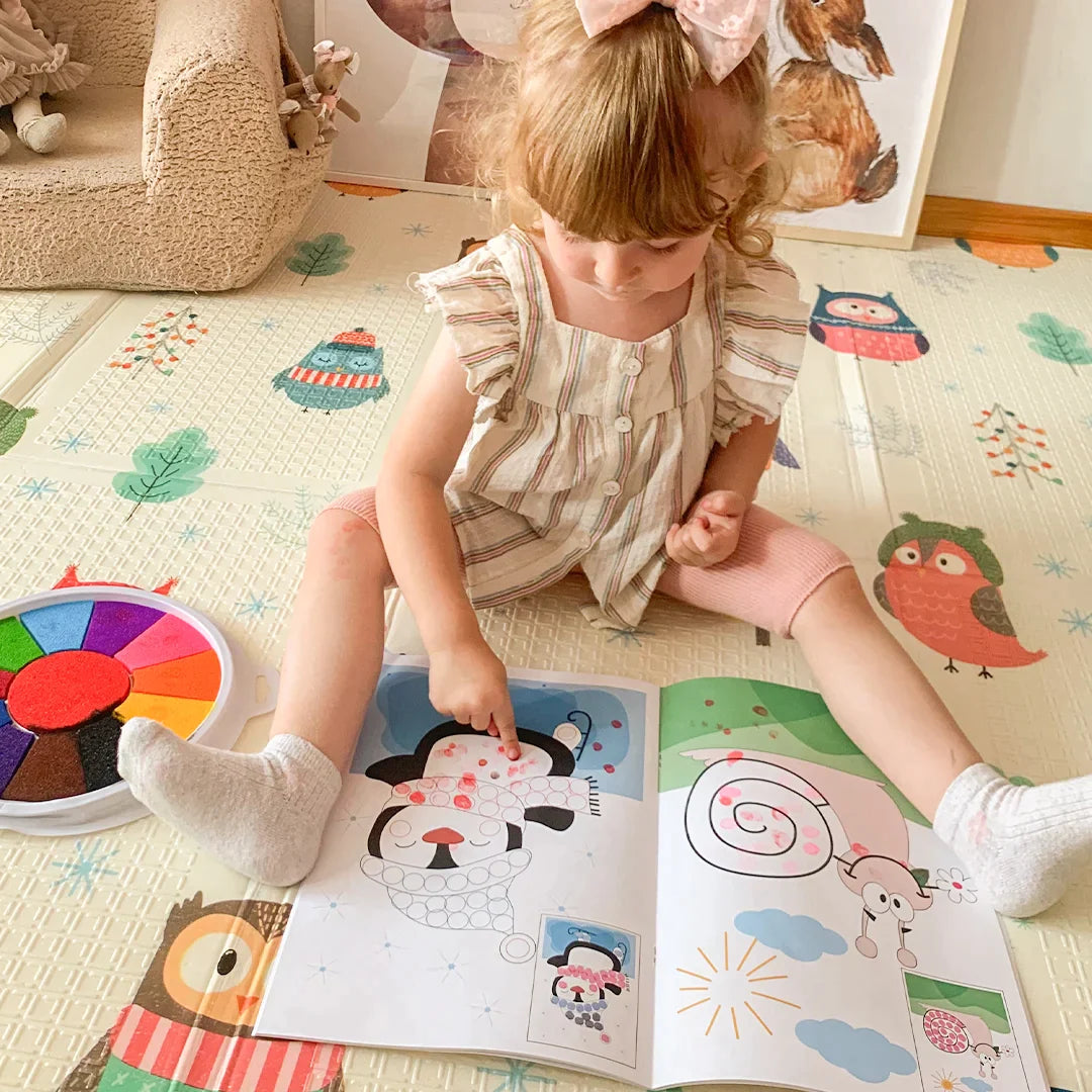 Montessori finger painting book - 12 colors | montessori toys