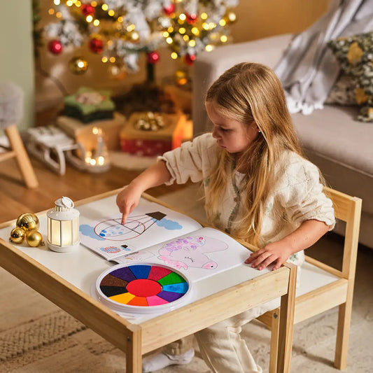 Montessori Fingermalbuch - 12 Farben | montessori spielzeug