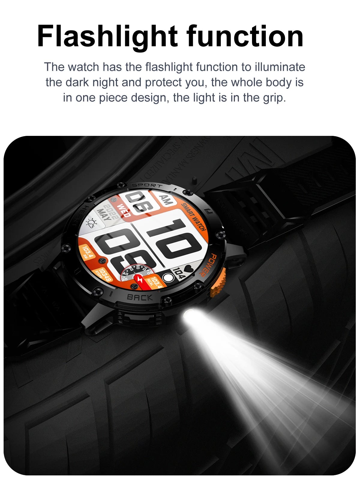 AMOLED Smart Watch – Waterproof Fitness Tracker with Bluetooth Calling