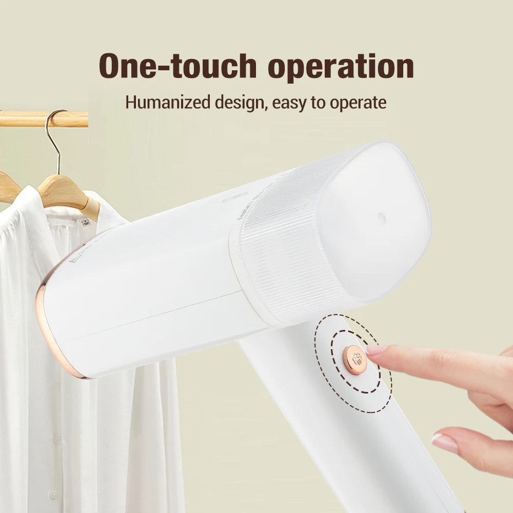 130ML Handheld Garment Steamer – Fast-Heat 1000W Fabric Steamer for Home & Travel