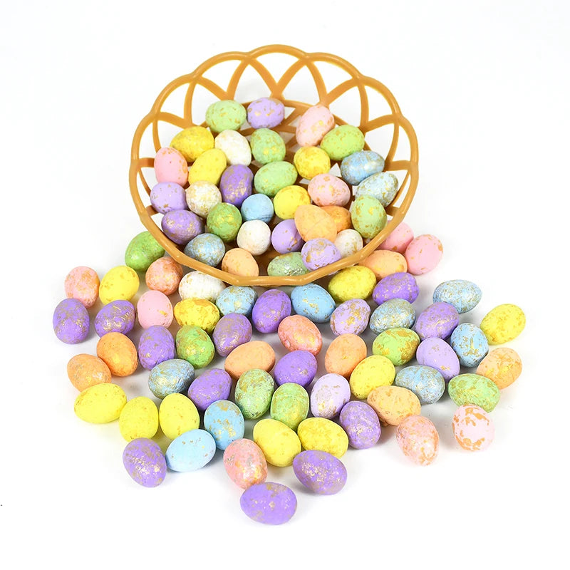 50Pcs Mini Foam Easter Eggs