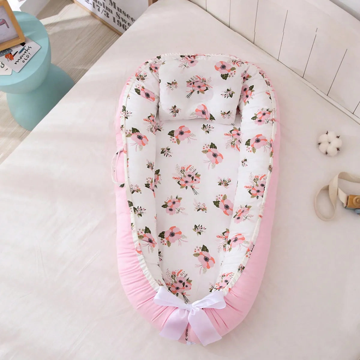 Portable Baby Nest for Co-Sleeping – Breathable & Adjustable