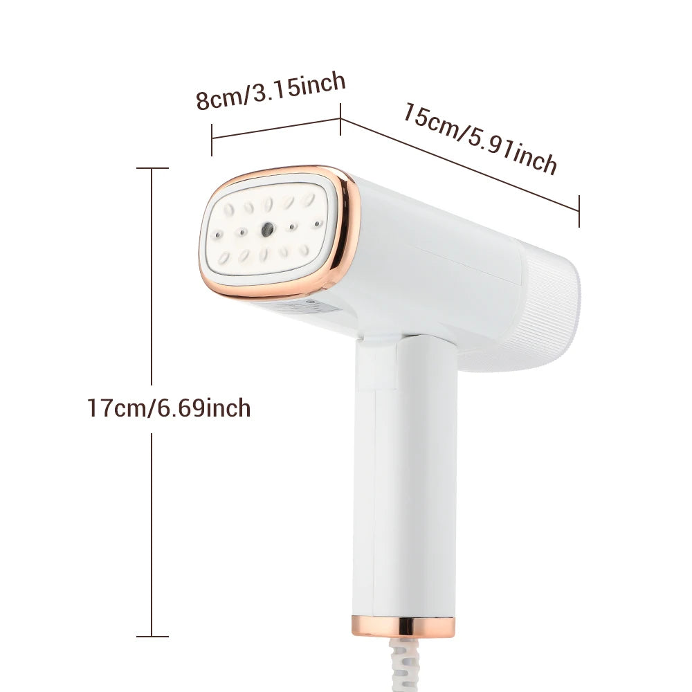 130ML Handheld Garment Steamer – Fast-Heat 1000W Fabric Steamer for Home & Travel