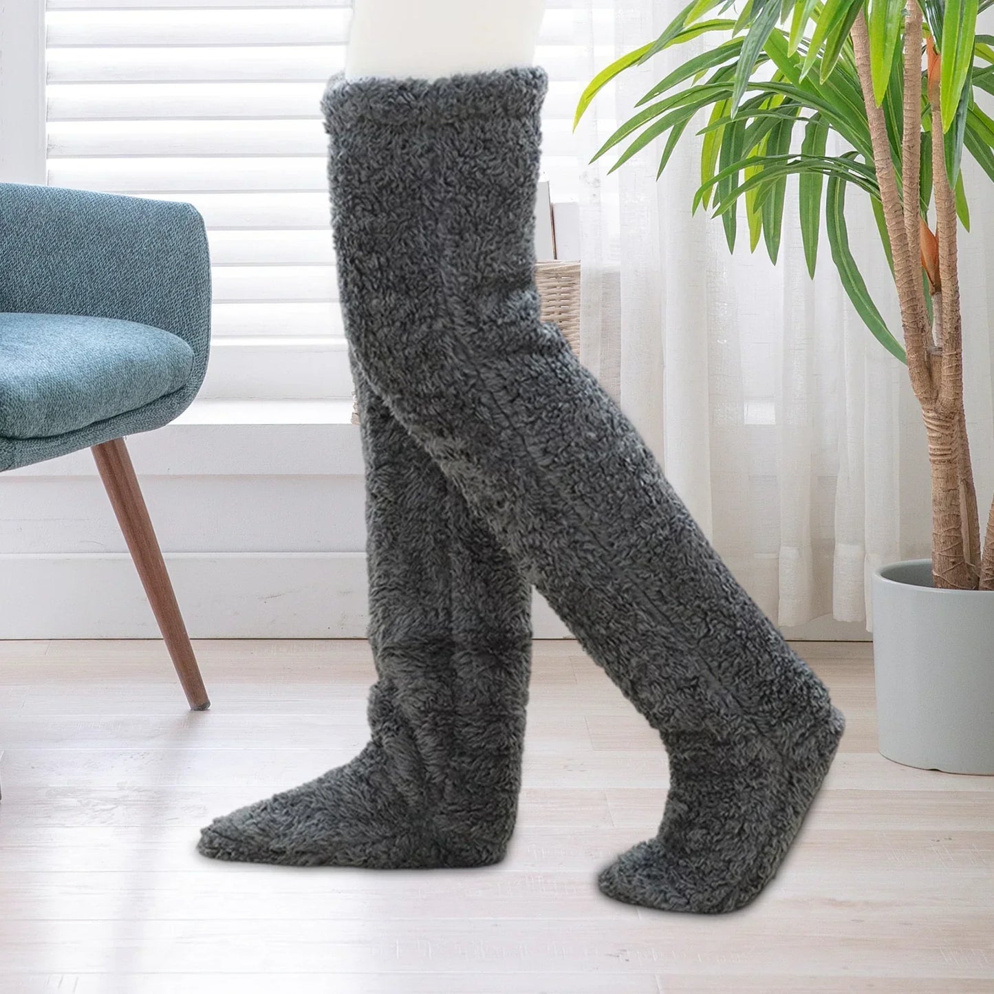 Warme winter pluche lange sokken