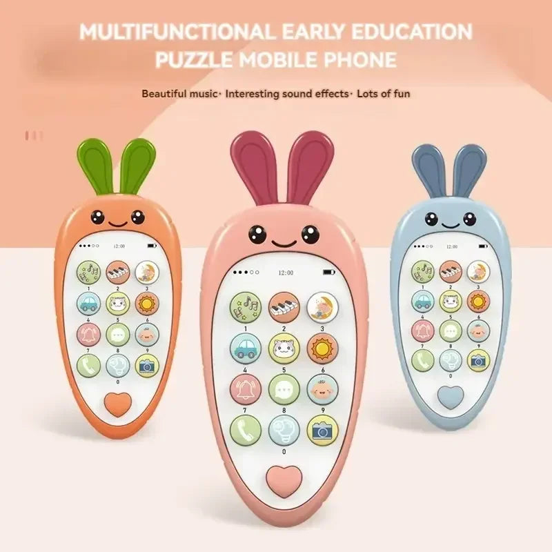 Cartoon Radish Toy Phone – Educational & Interactive Learning for Kids