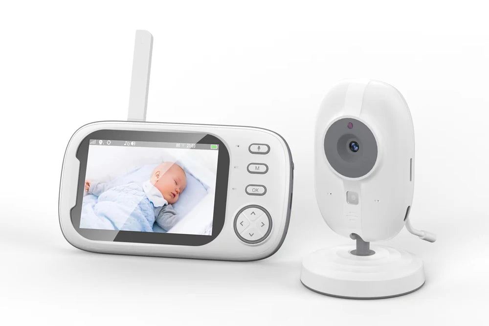 3.5-Inch Wireless Video Baby Monitor – Night Vision & Two-Way Audio