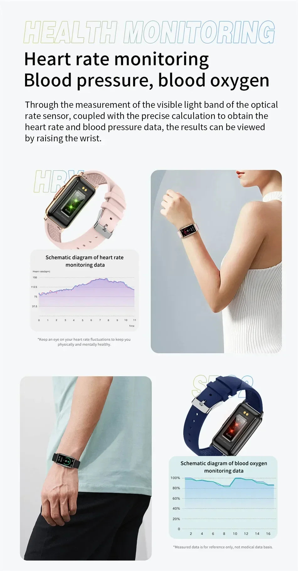 Smart Watch für Männer & Frauen – Voller Touch Fitness Tracker