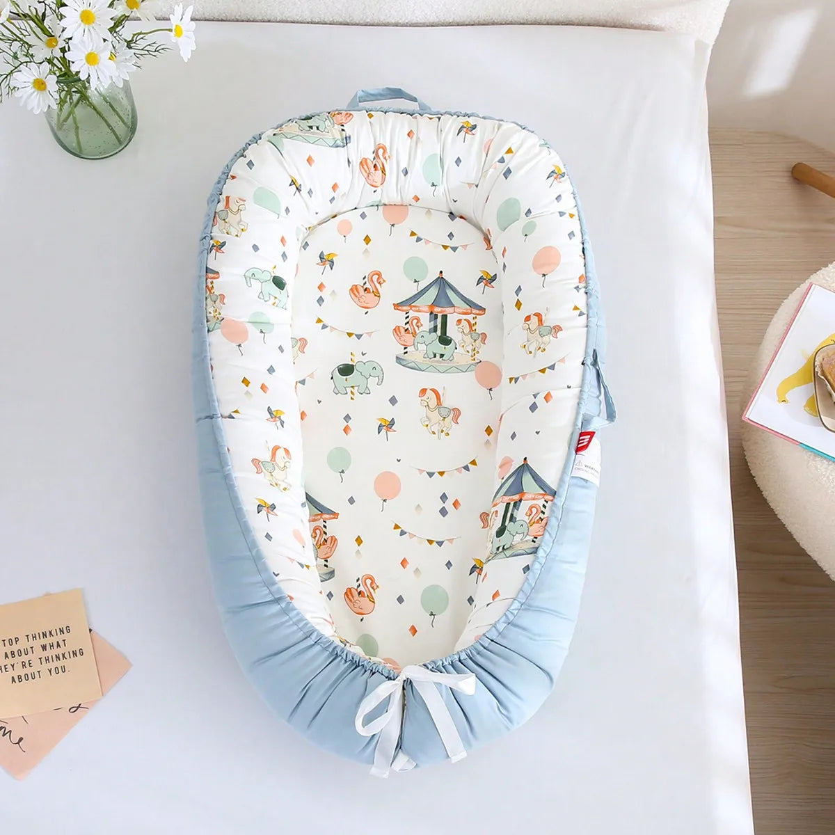 Portable Baby Nest for Co-Sleeping – Breathable & Adjustable
