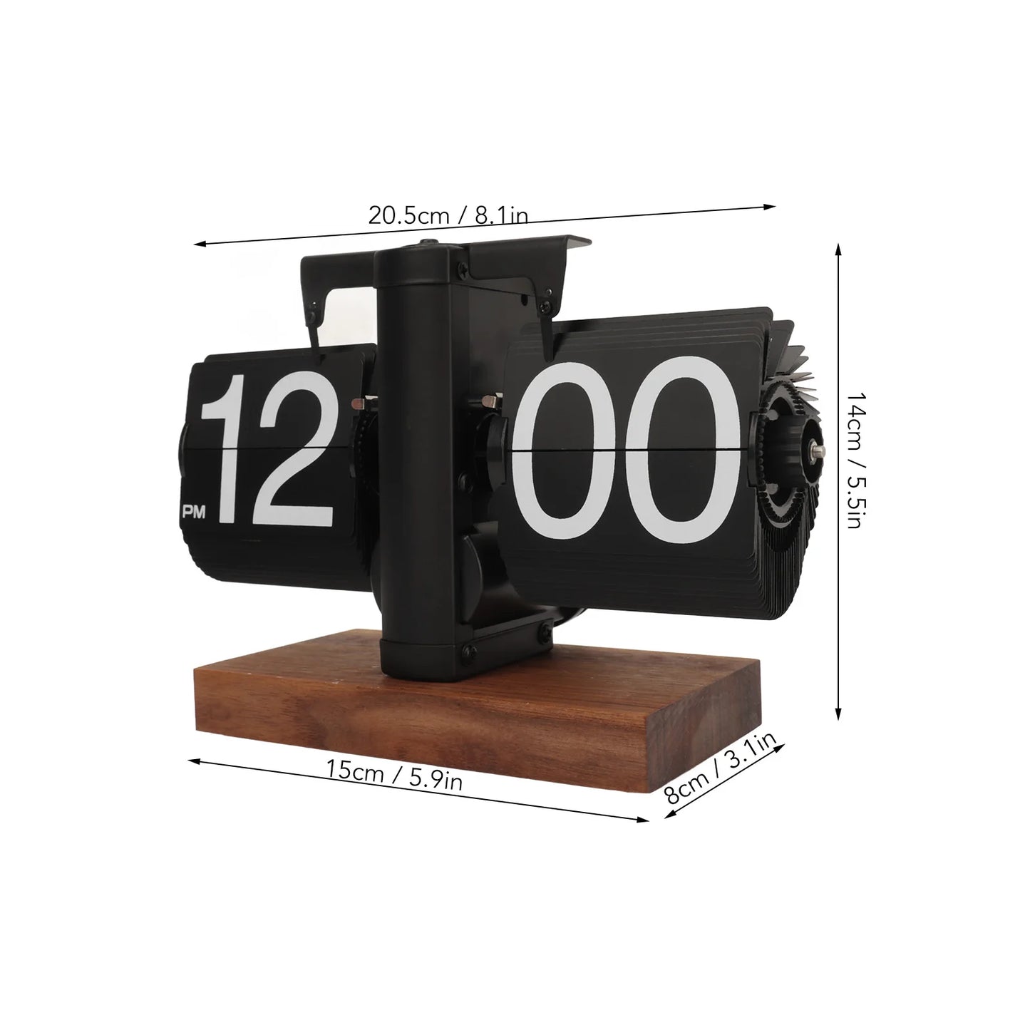Vintage Flip Page Clock – Classic Mechanical Timepiece