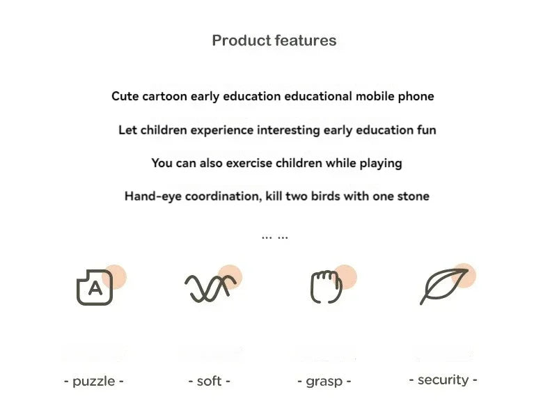 Cartoon Radish Toy Phone – Educational & Interactive Learning for Kids