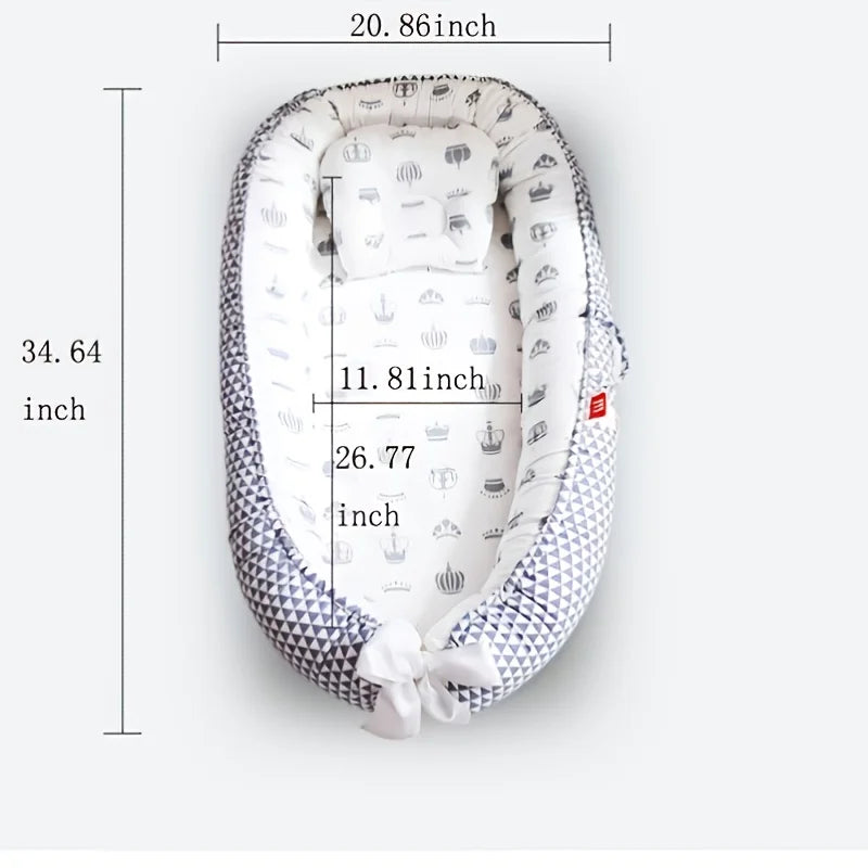 Portable Baby Nest for Co-Sleeping – Breathable & Adjustable