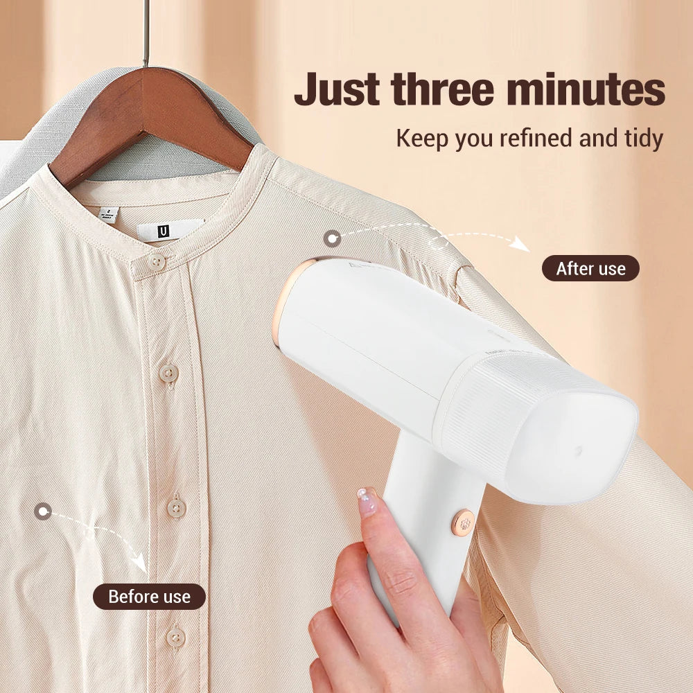 130ML Handheld Garment Steamer – Fast-Heat 1000W Fabric Steamer for Home & Travel