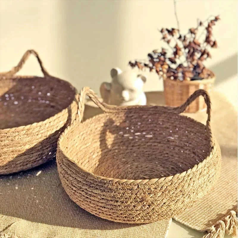 Hand-Woven Rattan Cat Nest – Cozy & Breathable for All Seasons