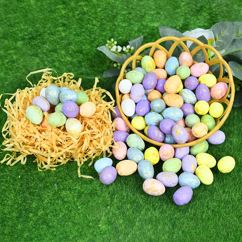 50Pcs Mini Foam Easter Eggs