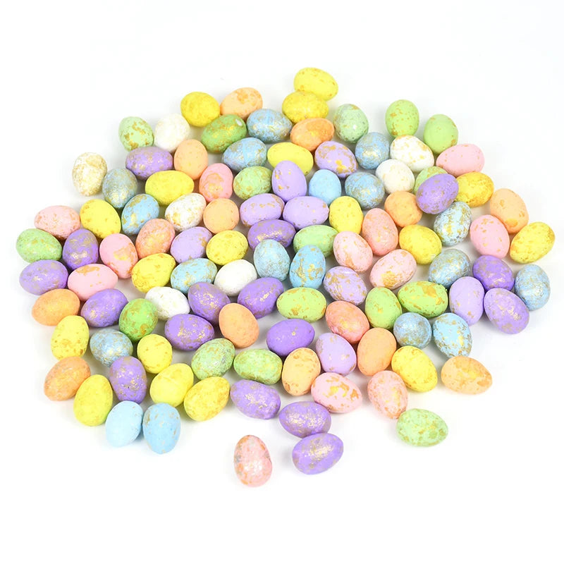 50Pcs Mini Foam Easter Eggs