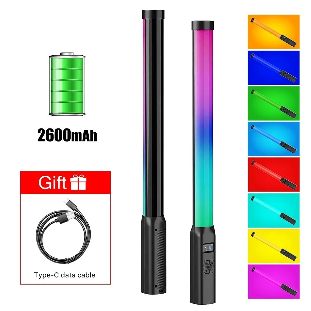 Handheld RGB LED Light Wand – 50CM Photography Studio Lamp