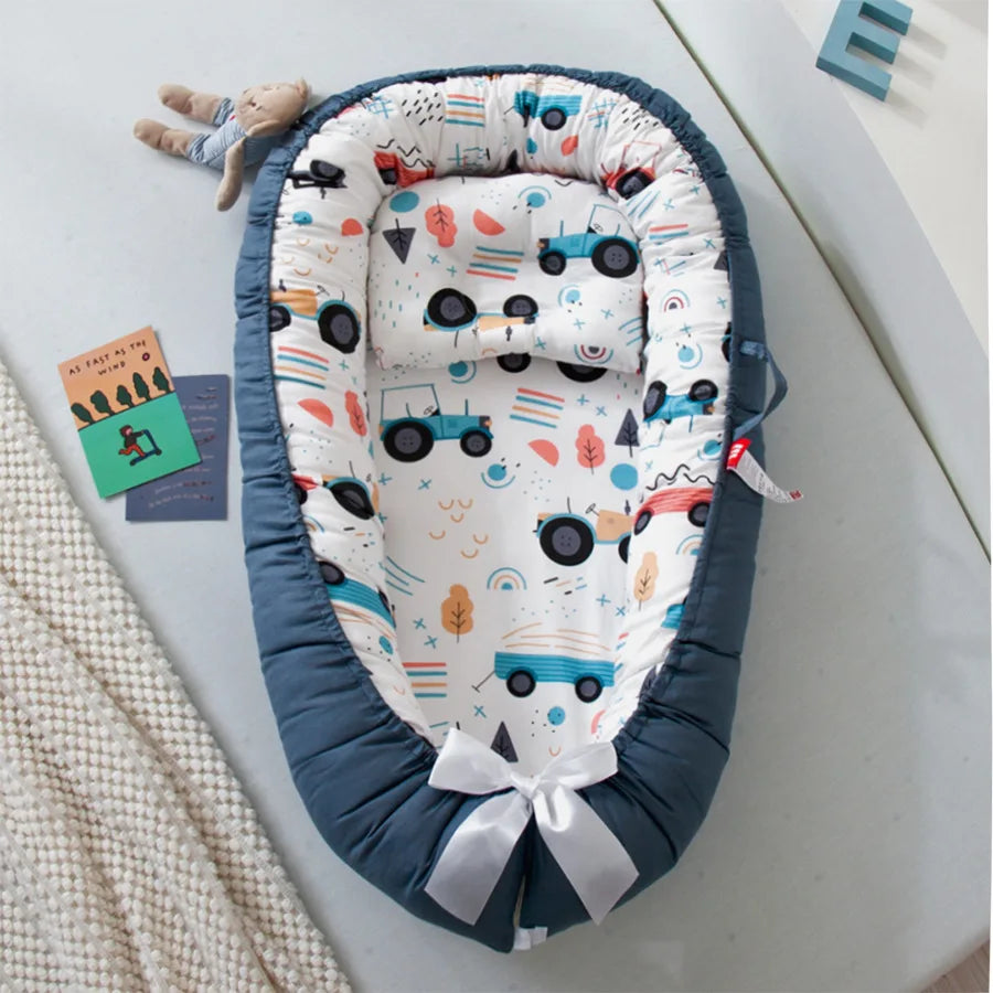 Portable Baby Nest for Co-Sleeping – Breathable & Adjustable