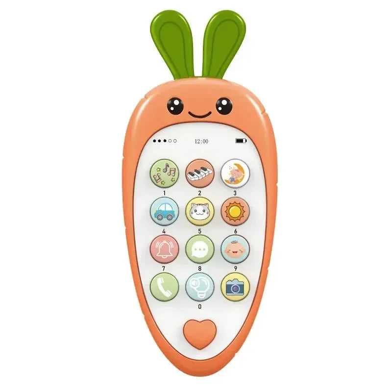 Cartoon Radish Toy Phone – Educational & Interactive Learning for Kids