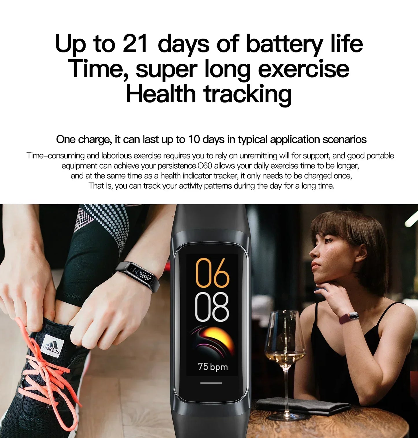 Smart Watch – Full Touch EGC Fitness Tracker