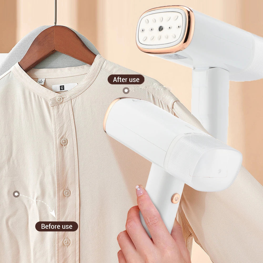 130ML Handheld Garment Steamer – Fast-Heat 1000W Fabric Steamer for Home & Travel