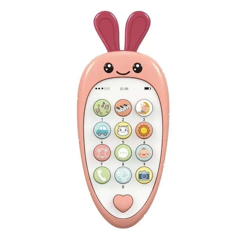 Cartoon Radish Toy Phone – Educational & Interactive Learning for Kids