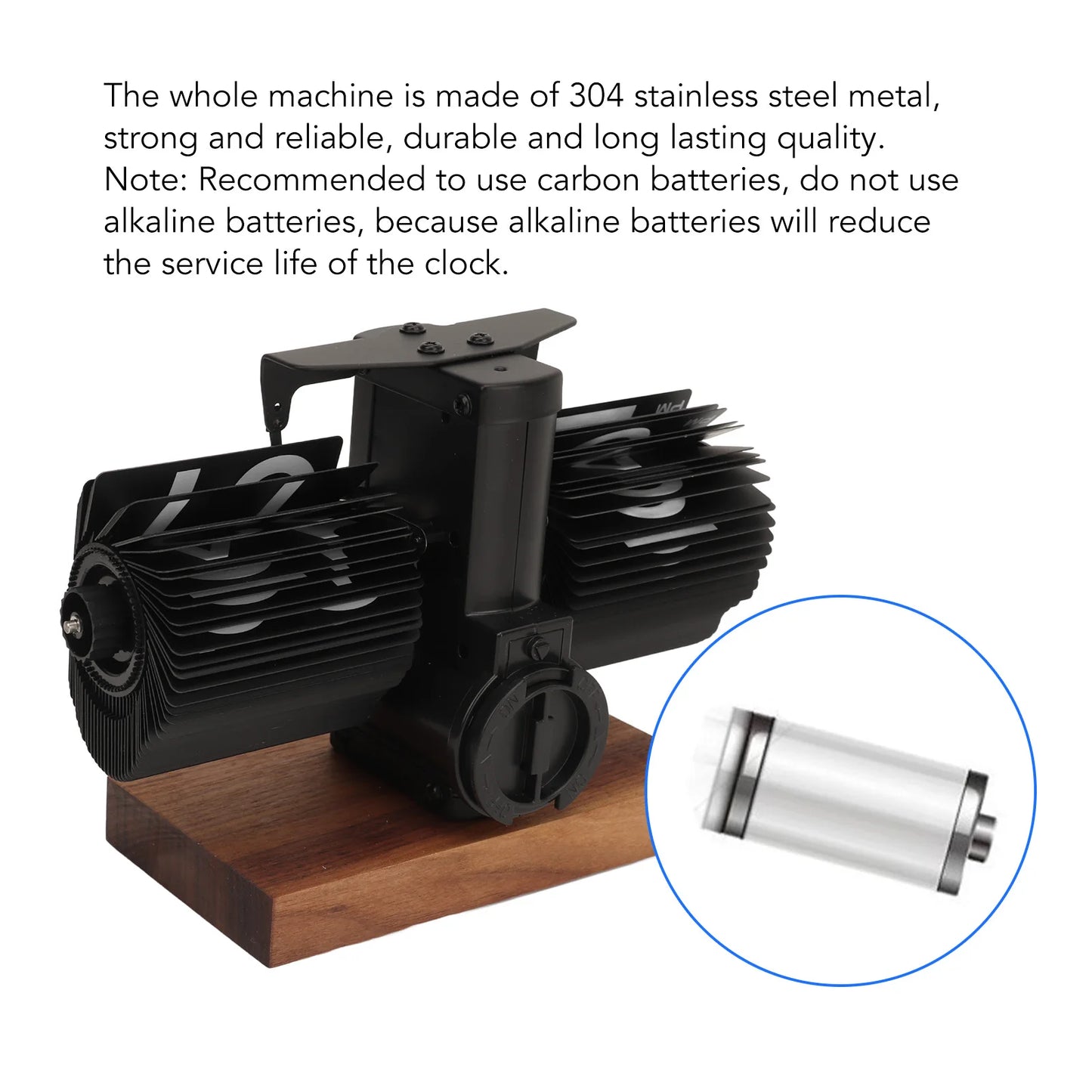 Vintage Flip Page Clock – Classic Mechanical Timepiece