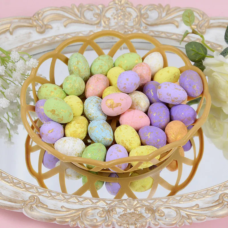 50Pcs Mini Foam Easter Eggs