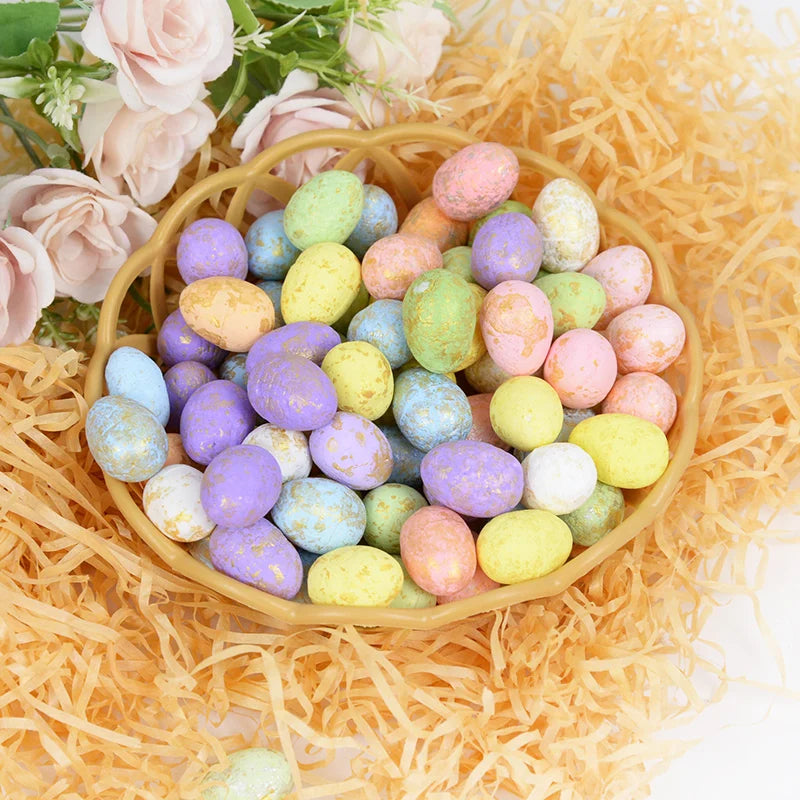 50Pcs Mini Foam Easter Eggs