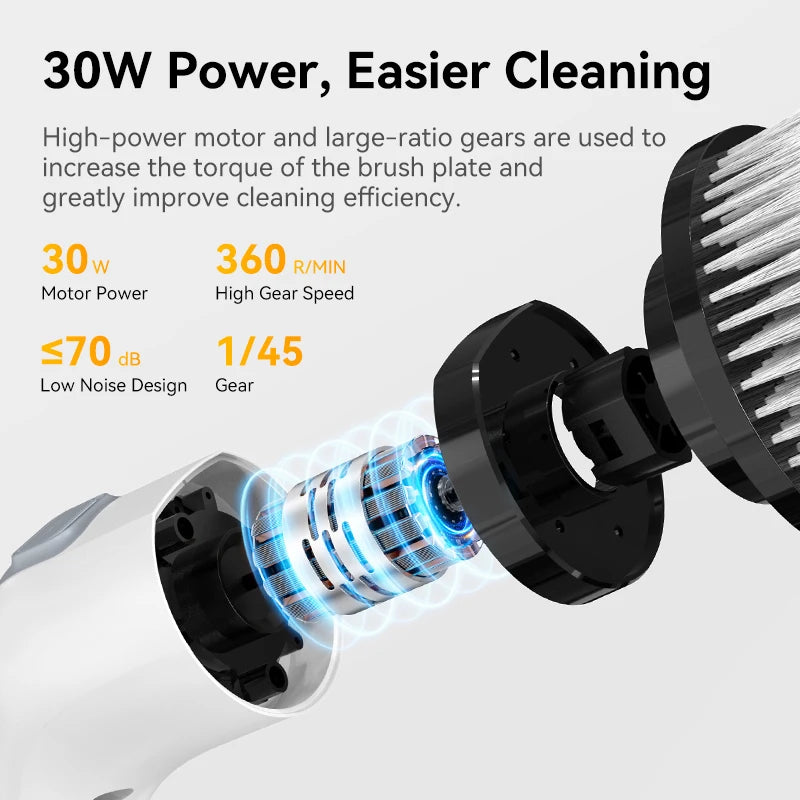 Cordless Electric Cleaning Brush – Powerful Spin Scrubber for Bathroom & Kitchen