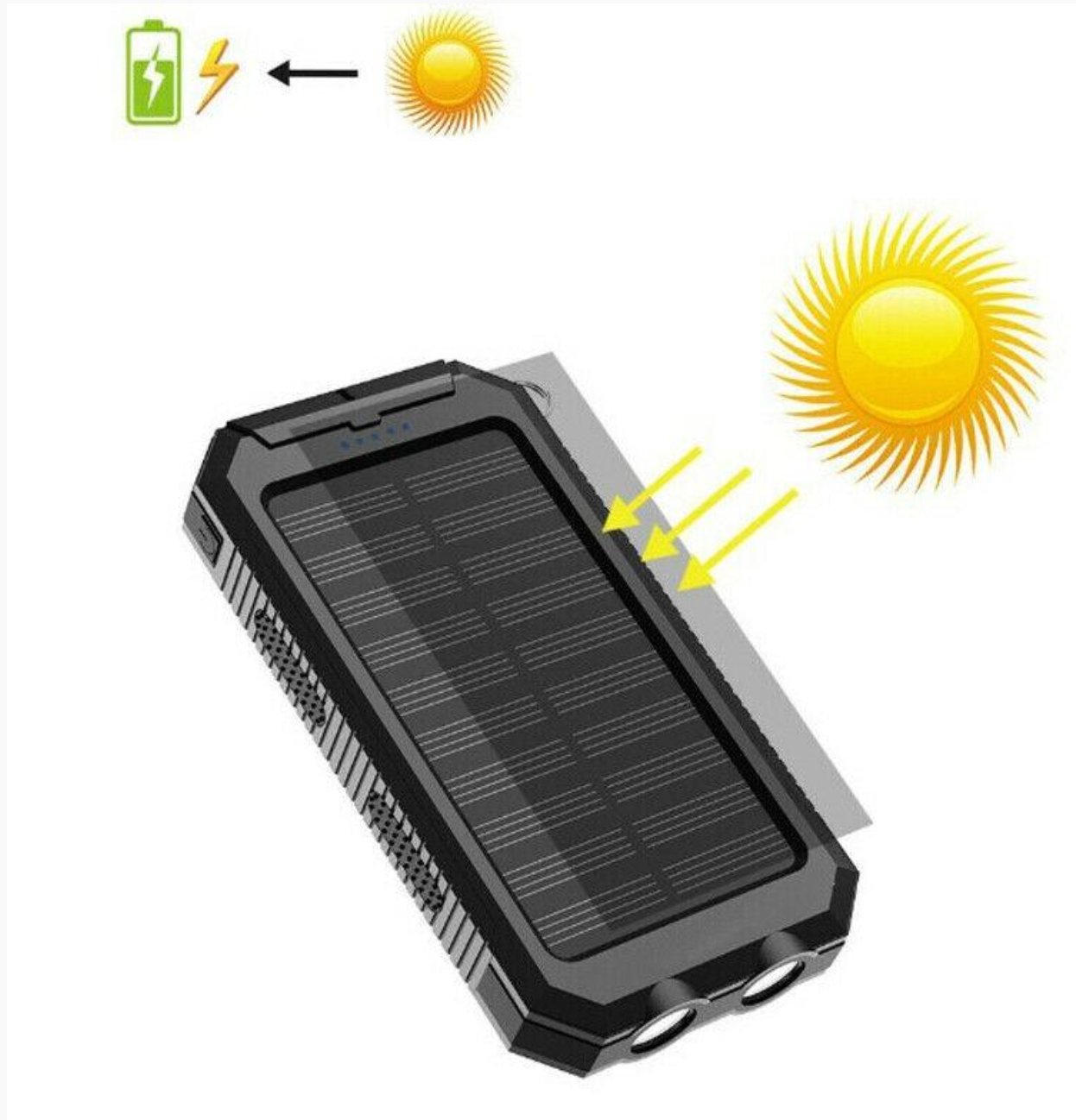 500000mAh Solar-Ladegerät Wasserdichte Powerbank Extern