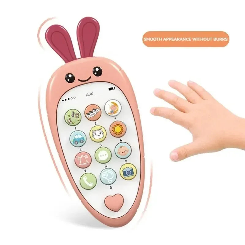 Cartoon Radish Toy Phone – Educational & Interactive Learning for Kids