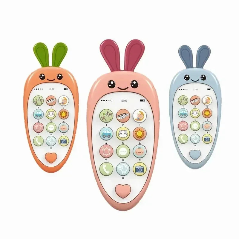Cartoon Radish Toy Phone – Educational & Interactive Learning for Kids
