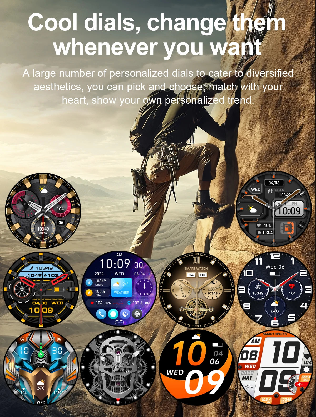 AMOLED Smart Watch – Waterproof Fitness Tracker with Bluetooth Calling