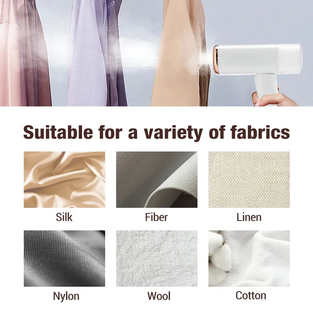 130ML Handheld Garment Steamer – Fast-Heat 1000W Fabric Steamer for Home & Travel