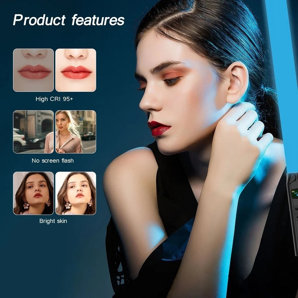 Handheld RGB LED Light Wand – 50CM Photography Studio Lamp