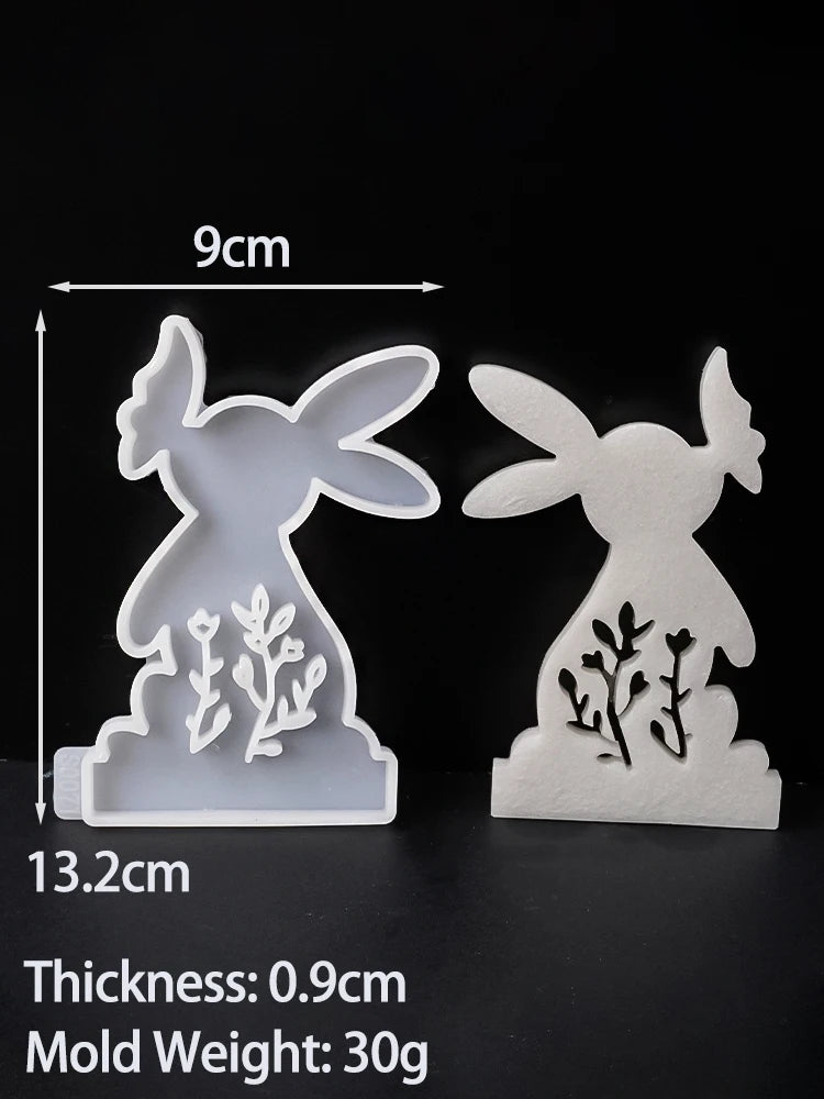 DIY Rabbit & Butterfly Candle Holder Silicone Mold
