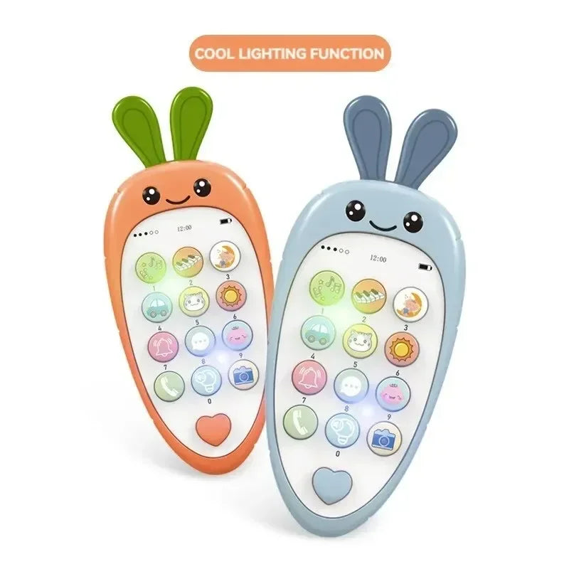 Cartoon Radish Toy Phone – Educational & Interactive Learning for Kids