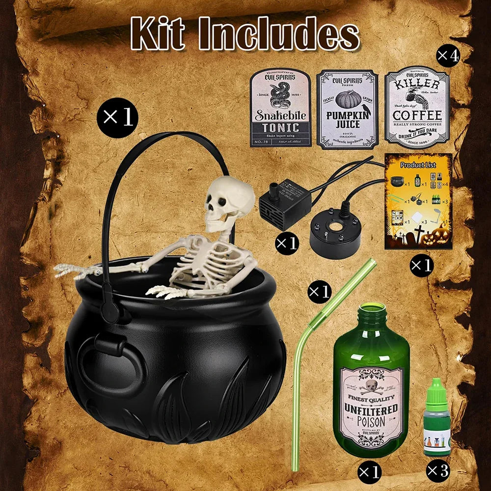 Hudson & Jurgen – Halloween Witch Cauldron Decoration