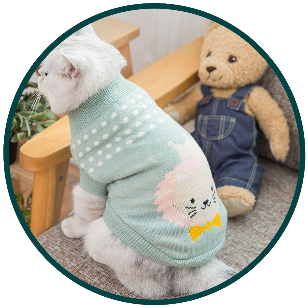 Tiermuster Haustierpullover