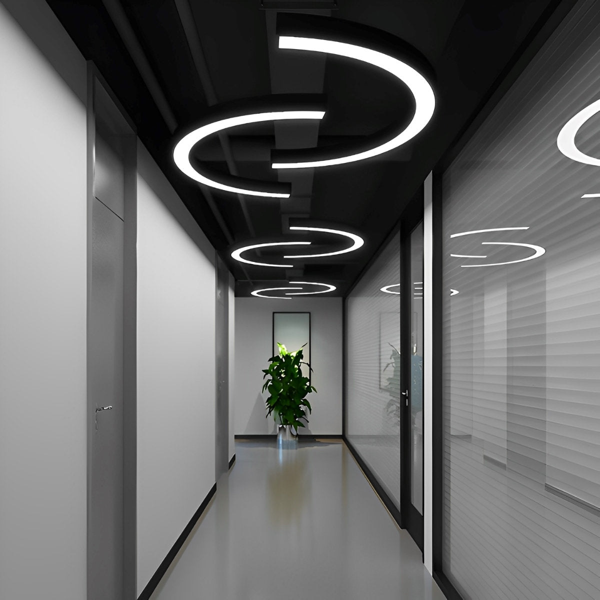 Acryl DIY Halbkreis LED Industrieller Metall Kronleuchter Innenraum Hängeleuchte