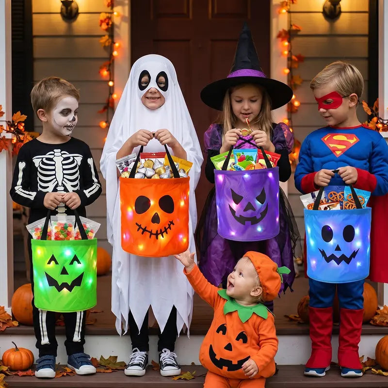 Hudson & Jurgen – LED Halloween Candy Bucket Set