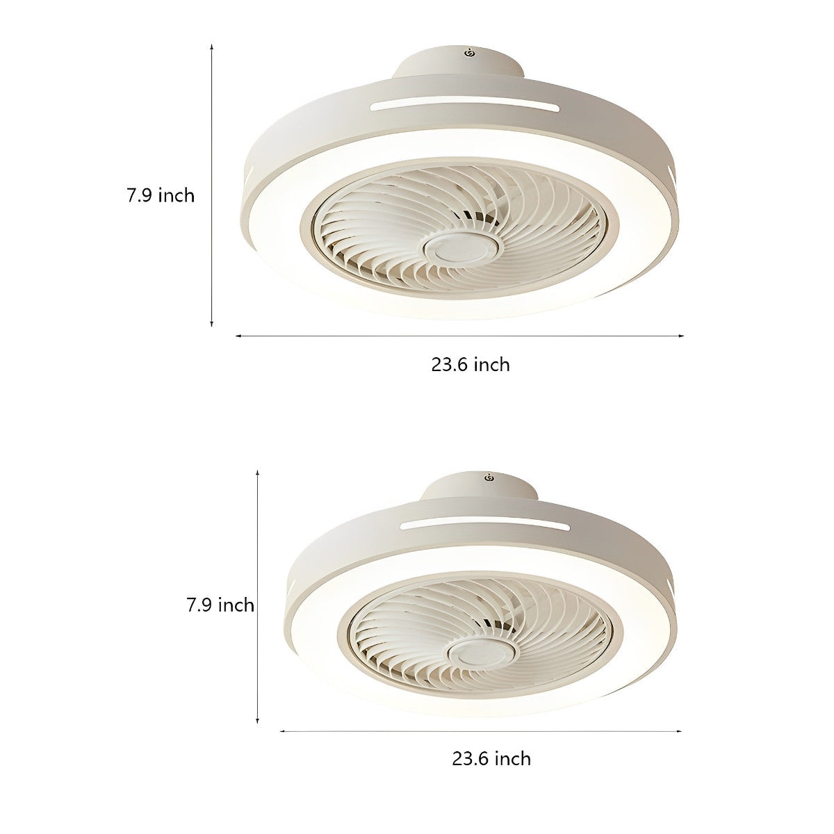 Inverter Bladeless Ceiling Fans Light