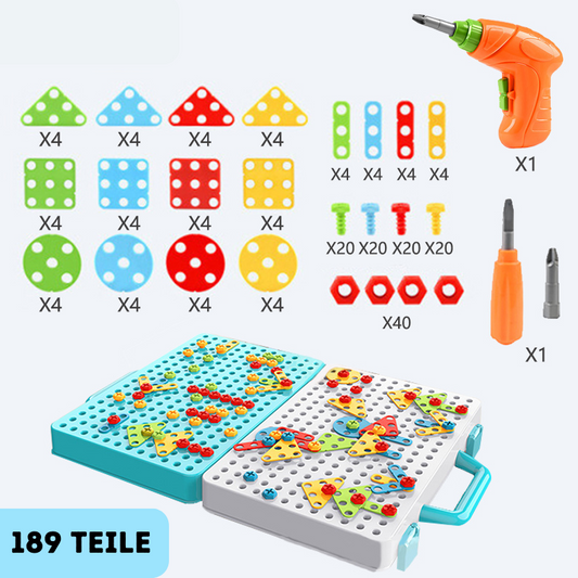 Cordless screwdriver set I Learning according to Montessori pedagogy