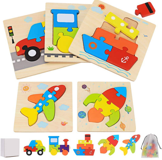 Montessori Vehicle Puzzles (PACK OF 4!)